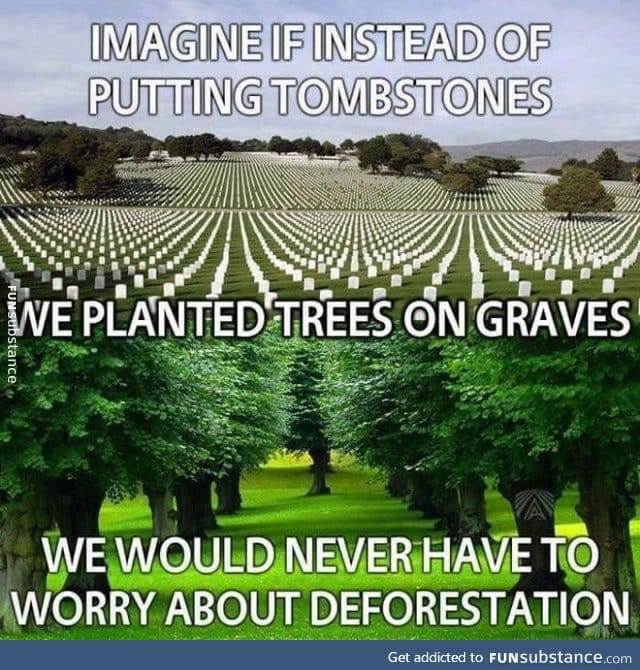 We will have parks instead of cemeteries