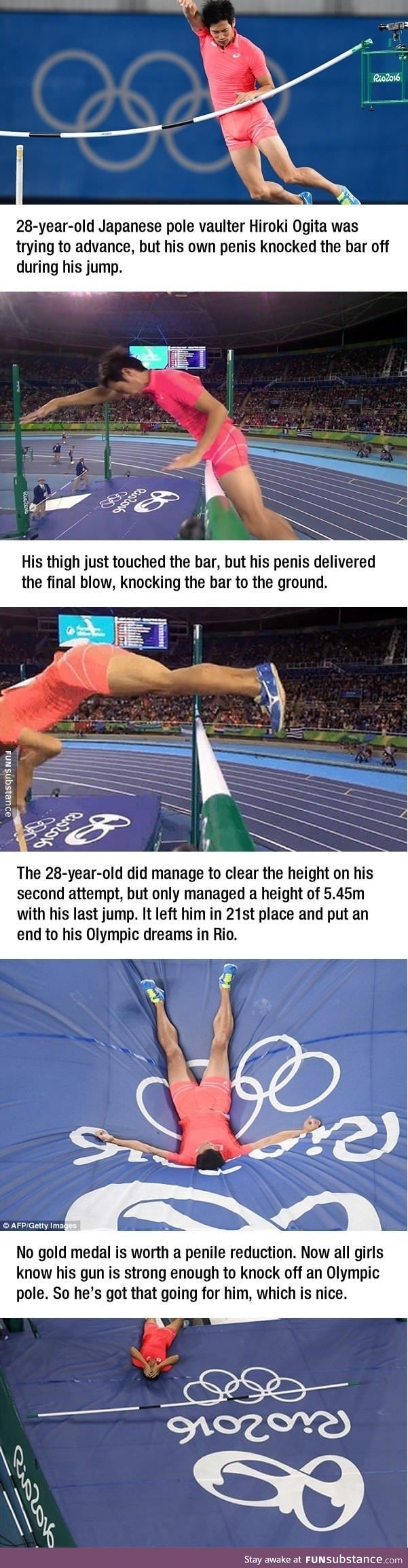 His junk crushed his Olympic Dreams