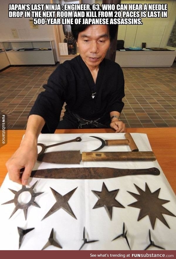 Guys, let me introduce you Japan's last ninja