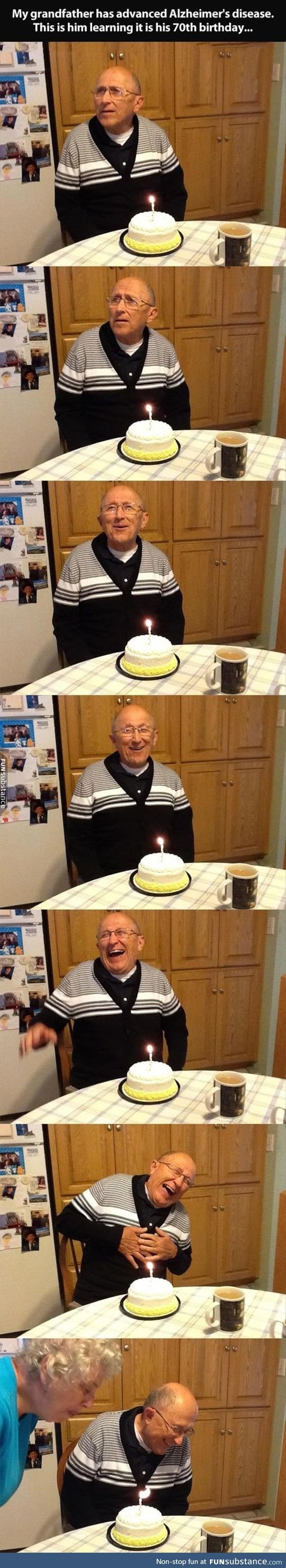 Adorable grandpa