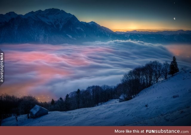 The city below the clouds