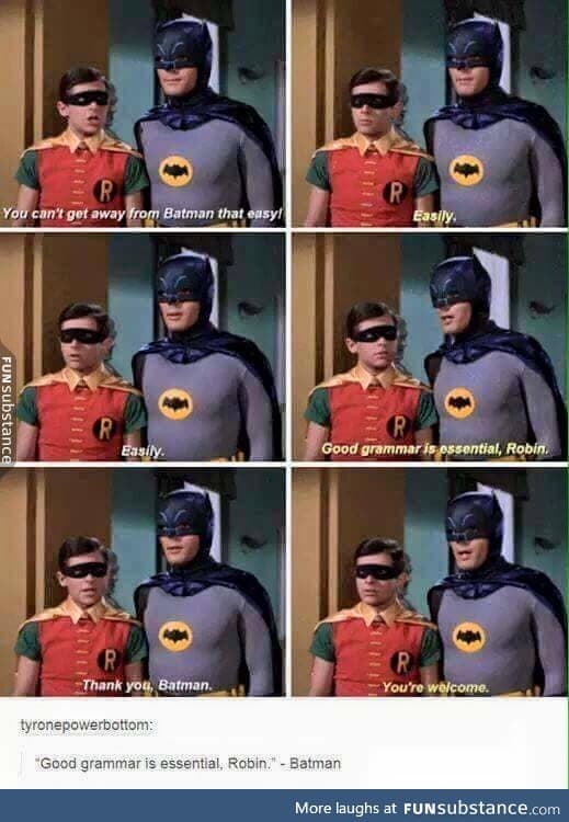 Batman understands