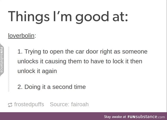 opening the car door