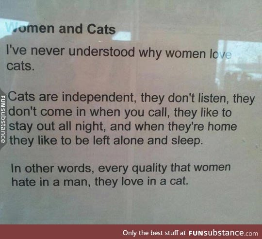 Women and their cats