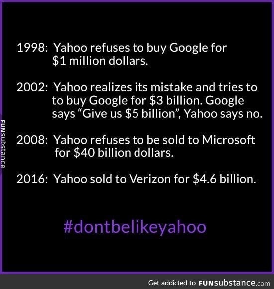 Sucks to be yahoo!