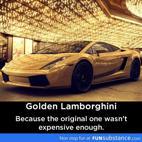 Golden Lamborghini