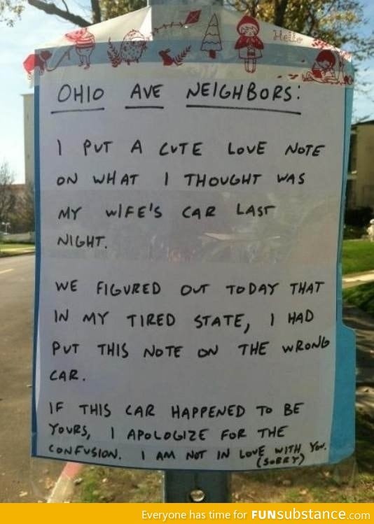 Neighborly Love Note