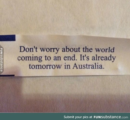 Worrying about the end of the world