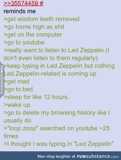 Anon wants to listen to Led Zeppelin