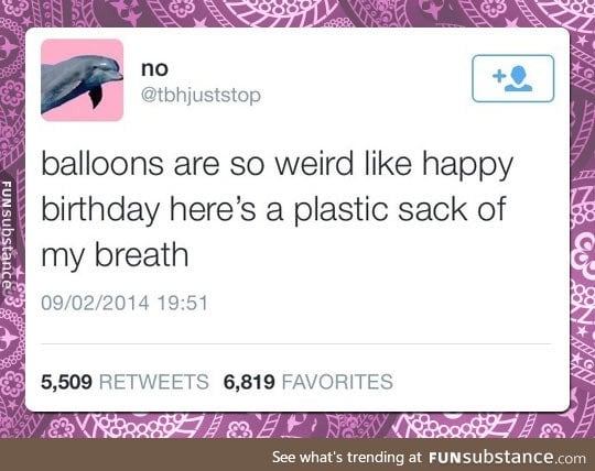 Oddness behind balloons