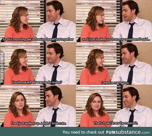 I love Jim and Pam so much