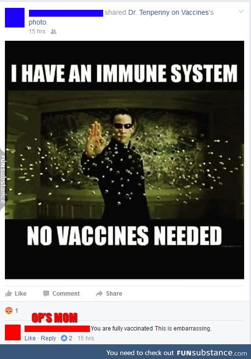 anti vaccination people are anti intelligence