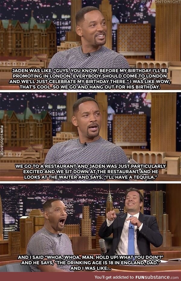 Will Smith gets tricked by his son