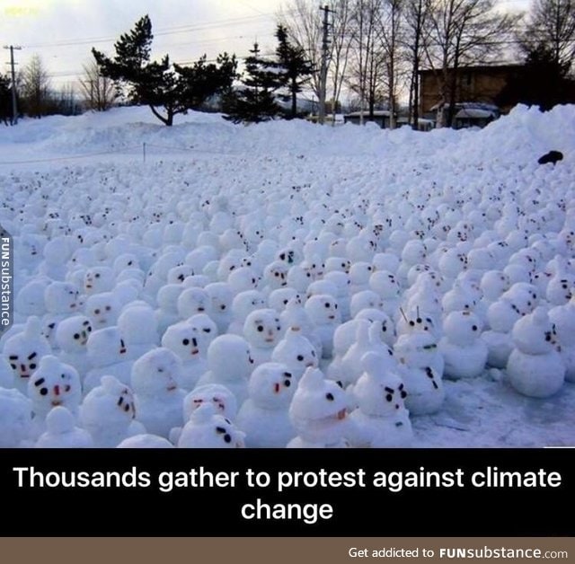 Climate change protest