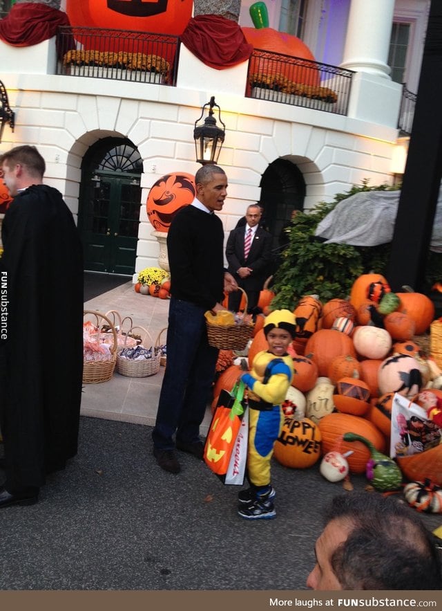 Obama met the pope..and wolverine!