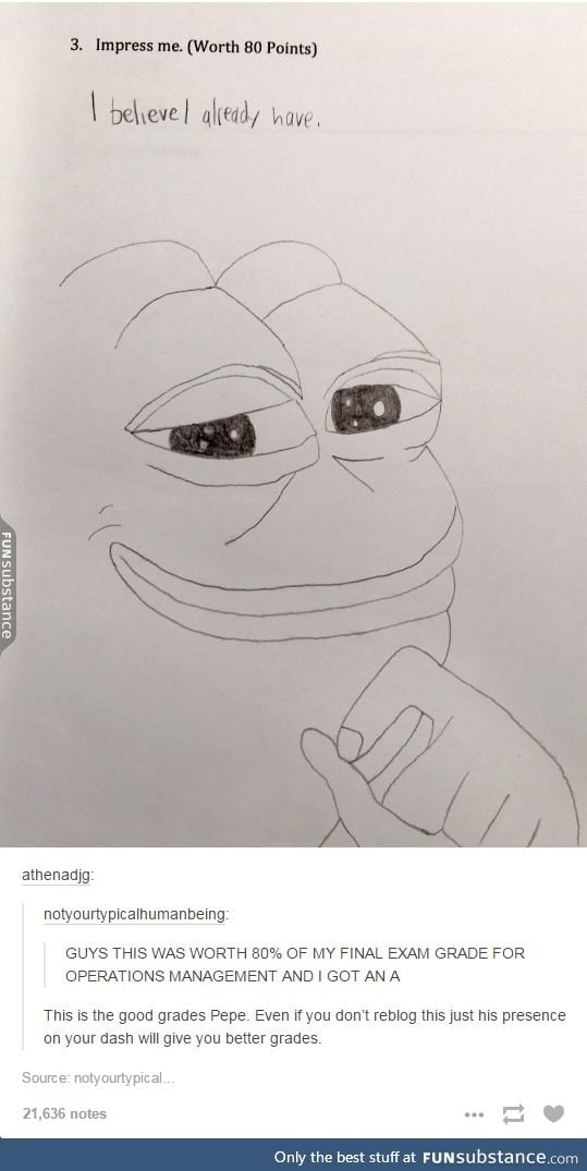 Good Grades Pepe