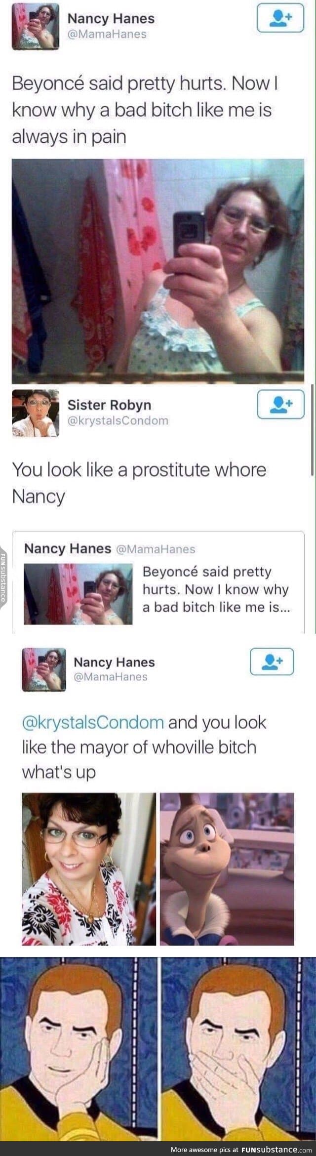 Nancy is savage