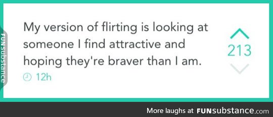 My type of flirting