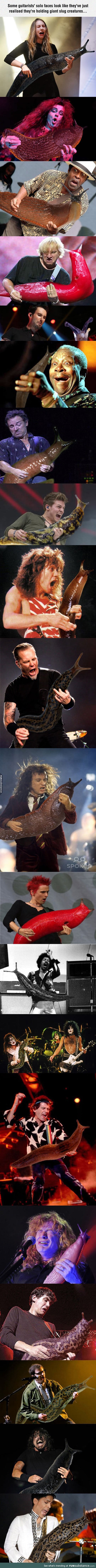 Guitars replaced with slugs