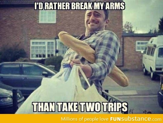 Two trips are for pussies