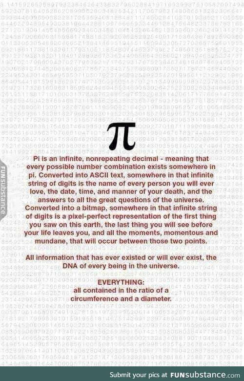 Pi Is a wonderful irrational number