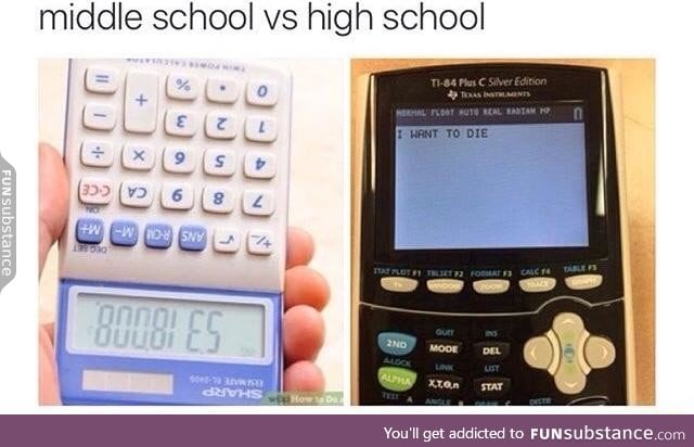 Middle school vs high school