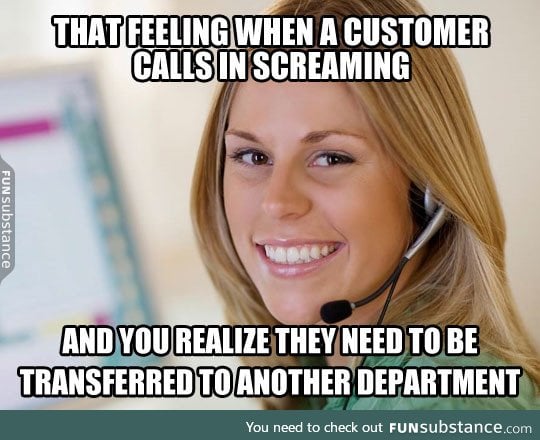 Working in customer service