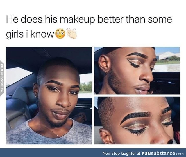 Guy's makeup talent