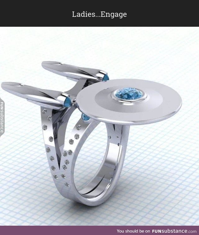 Real engagement ring