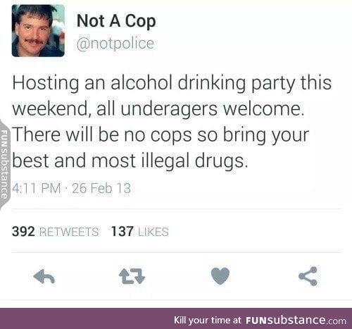 Not a cop