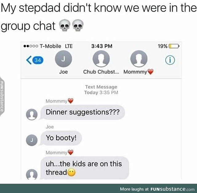 Awkward group chat