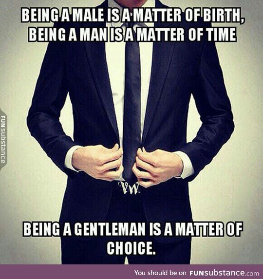 Being a man