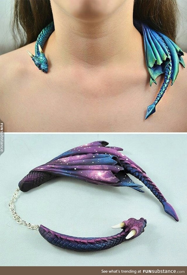 Cool dragon necklace