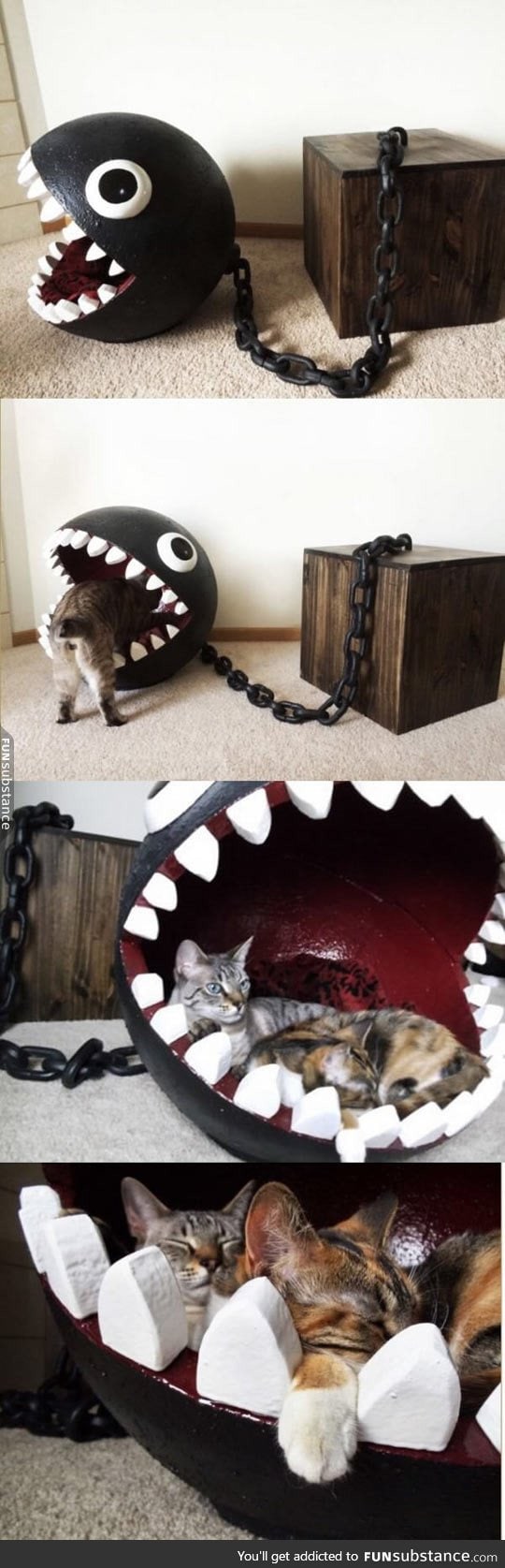 Chomp chomp kitty bed