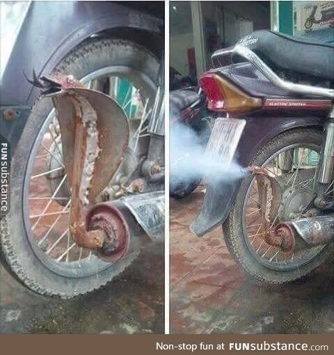 This Motorcycle Exhaust Seen in India!