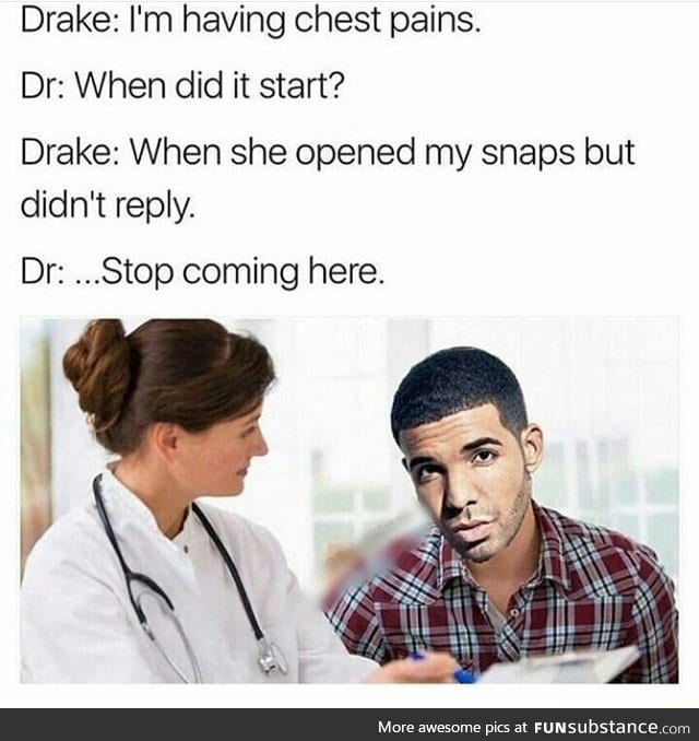 Drake chest pain