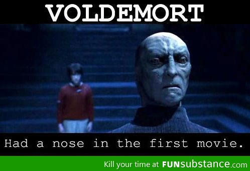 Voldermort had a nose