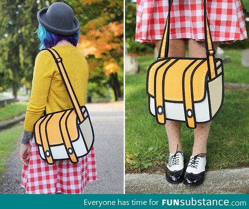 Amazing purse Cartoon brought to life!