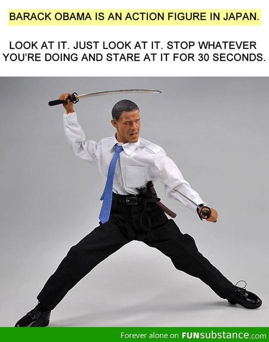 Japanese Obama action figure