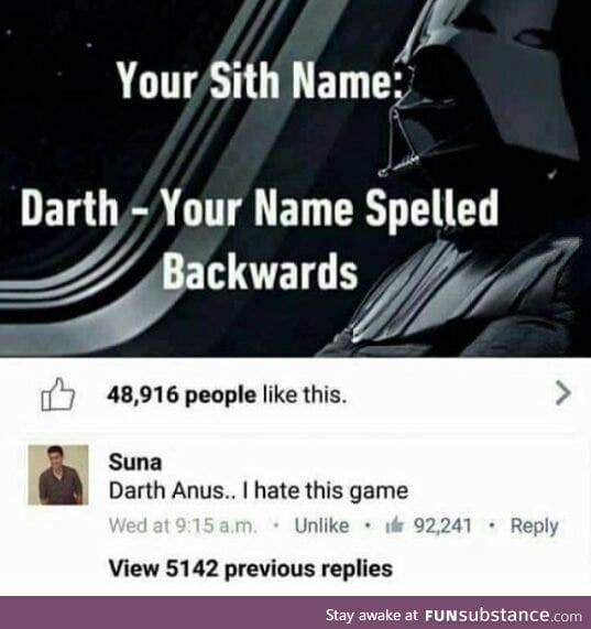 Darth who?