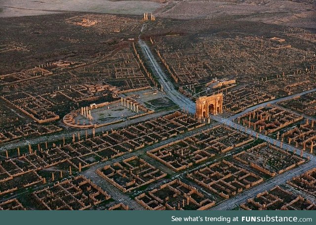 The ruins of a Roman colony in Africa