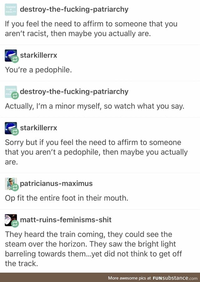 Tumblr talks about: p*dophiles