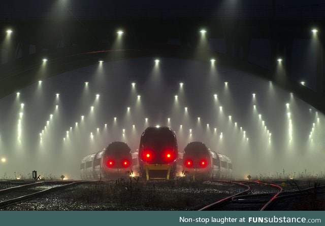 Train station in Denmark