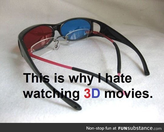 Why I dislike 3d movies