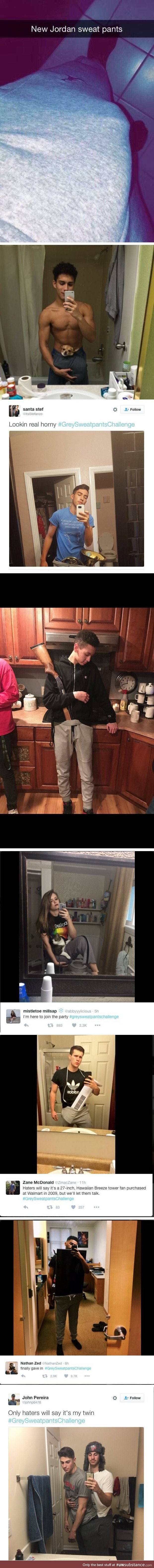 #GreySweatpantsChallenge