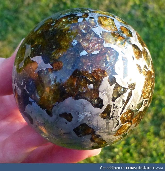 Polished meteorite sphere