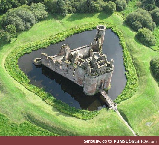 You say it's Caerlaverock Castle... I say it's the castle from Inkdeath.