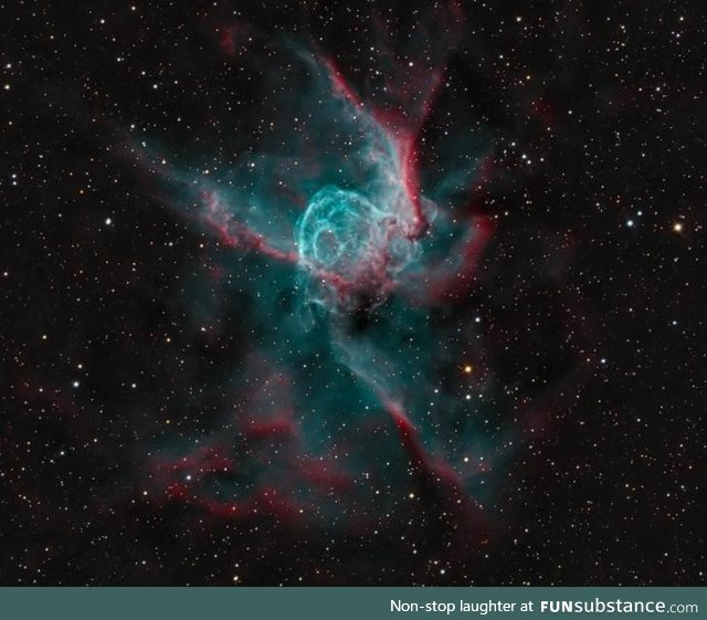 Thor's Helmet - A 30 light year wide bubble of oxygen