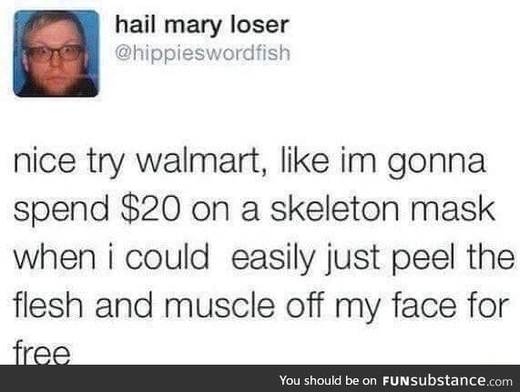 Skeleton mask