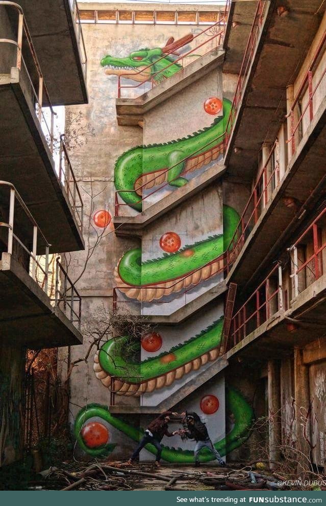 Amazing Shenron graffiti